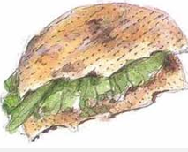 Funny Jewish Humor Pesach Matzah Sandwich